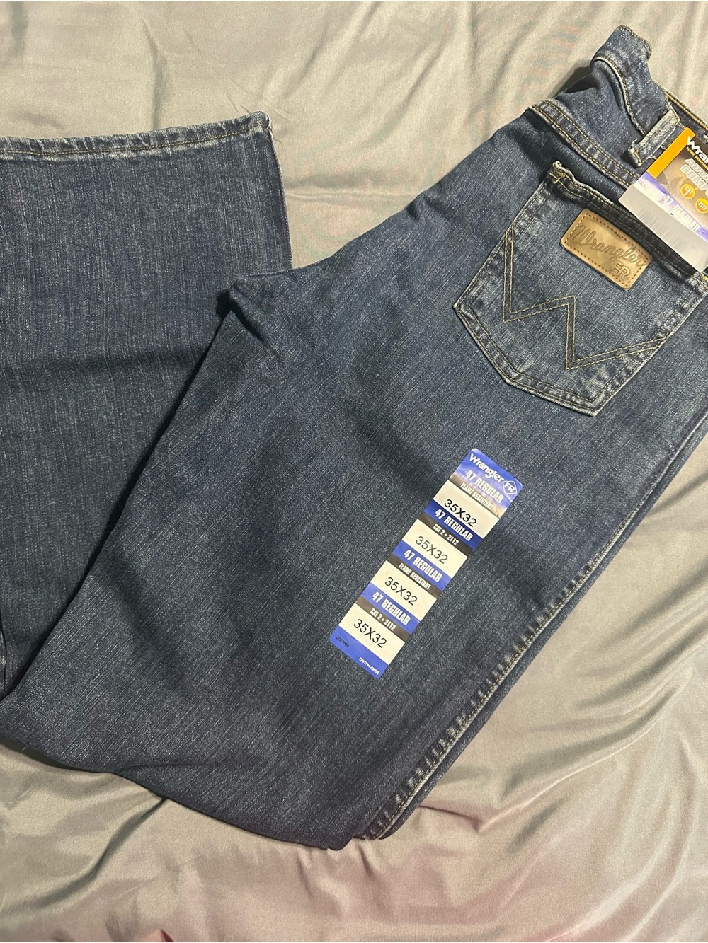 Wrangler Men's FR CAT 2 Dark Blue Bootcut Jeans